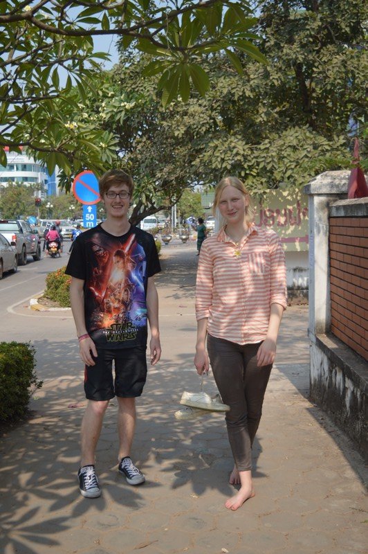 Auf den Straßen von Vientiane