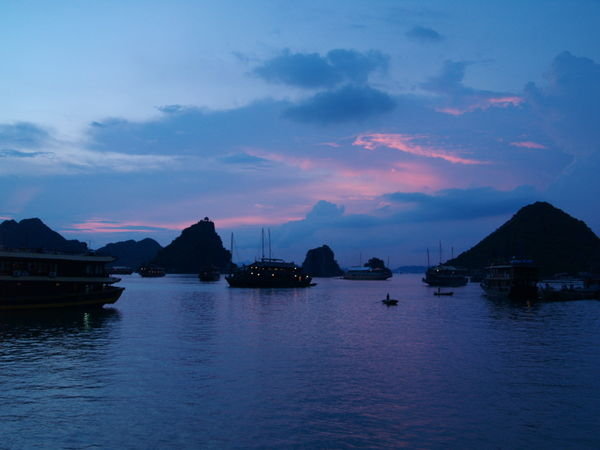 Ha Long Bay at night