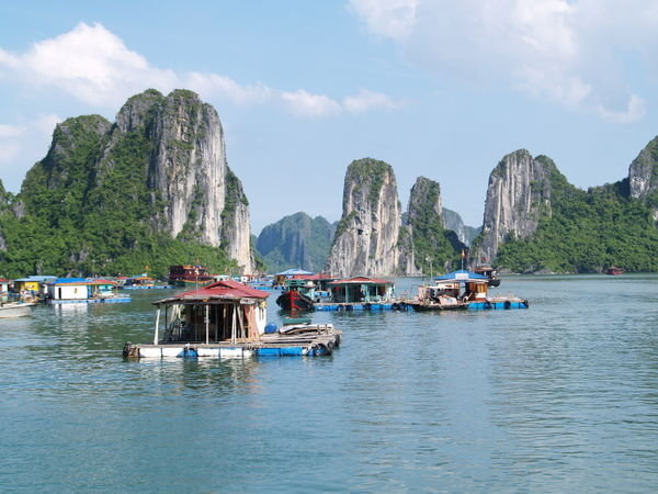 Water Village in Ha Long Bay