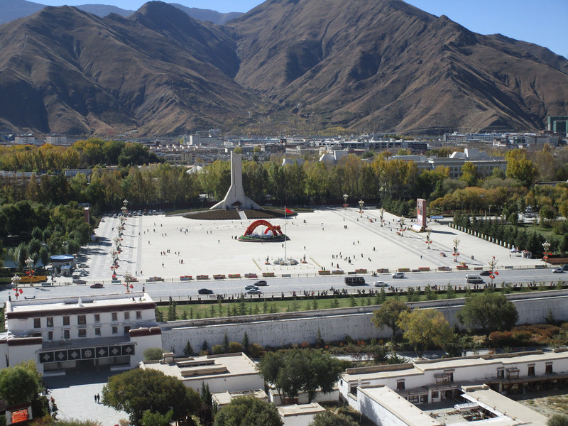 View from top of Potala Palace