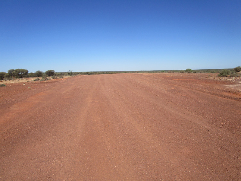 More of the red dirt road, Sandstone