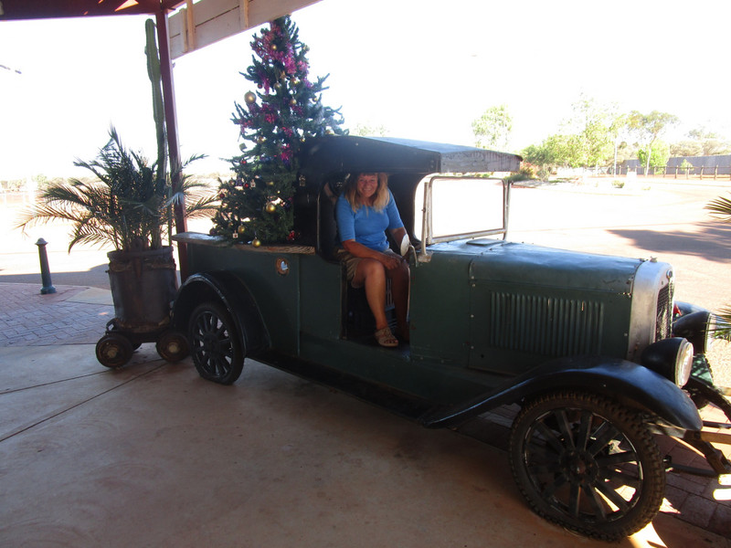 Me in an old car, Sandstone