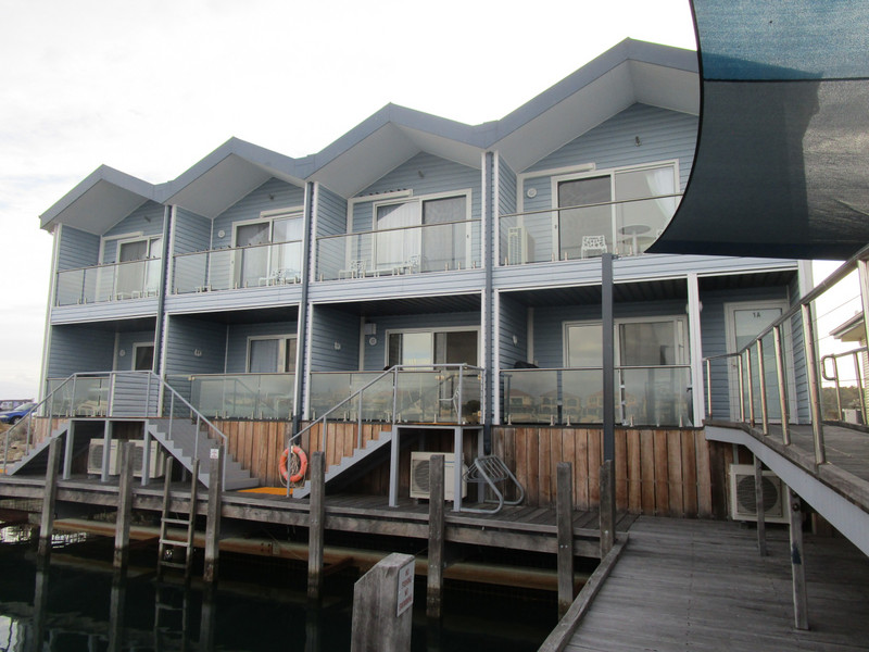 Our chalet (1A), marina-side