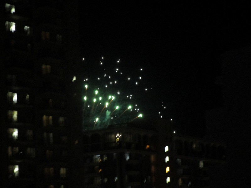 Hilton fireworks (nearly!)