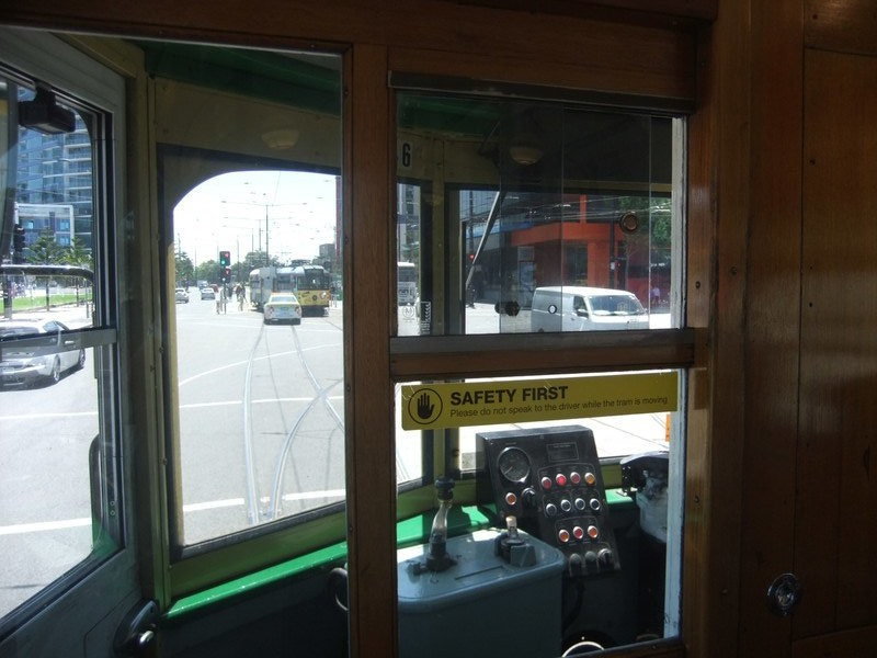 Melbourne city tram controls