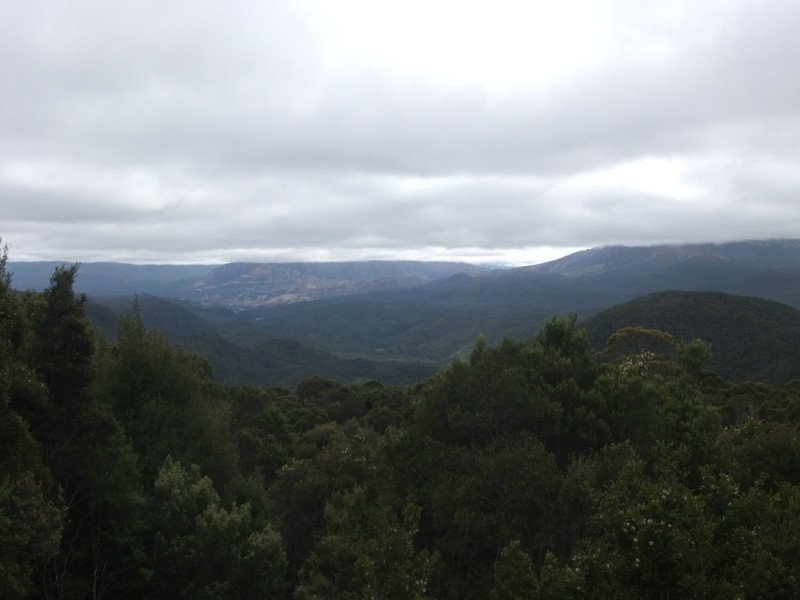 Misty mountains, Tasmania