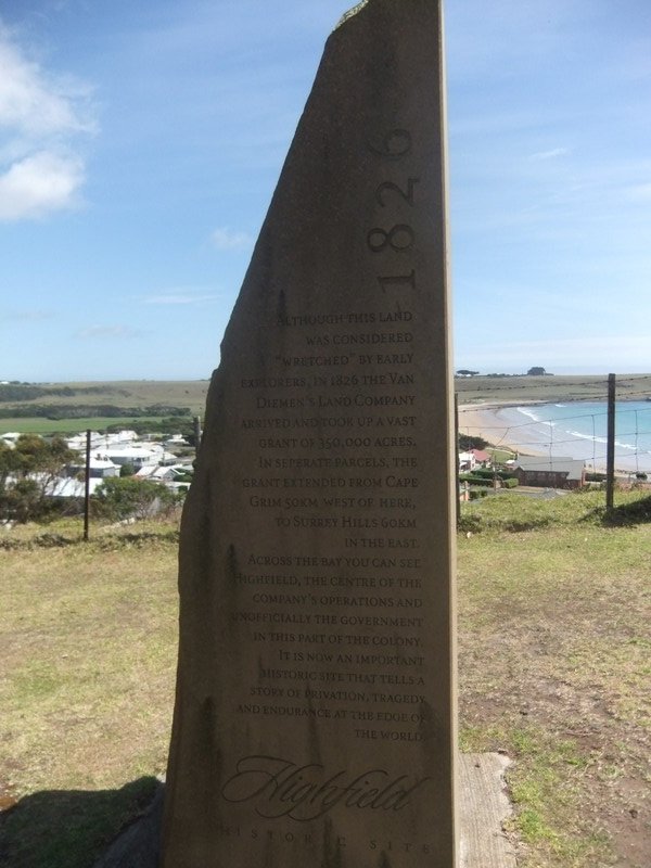 Tribute to the first settlers, Stanley