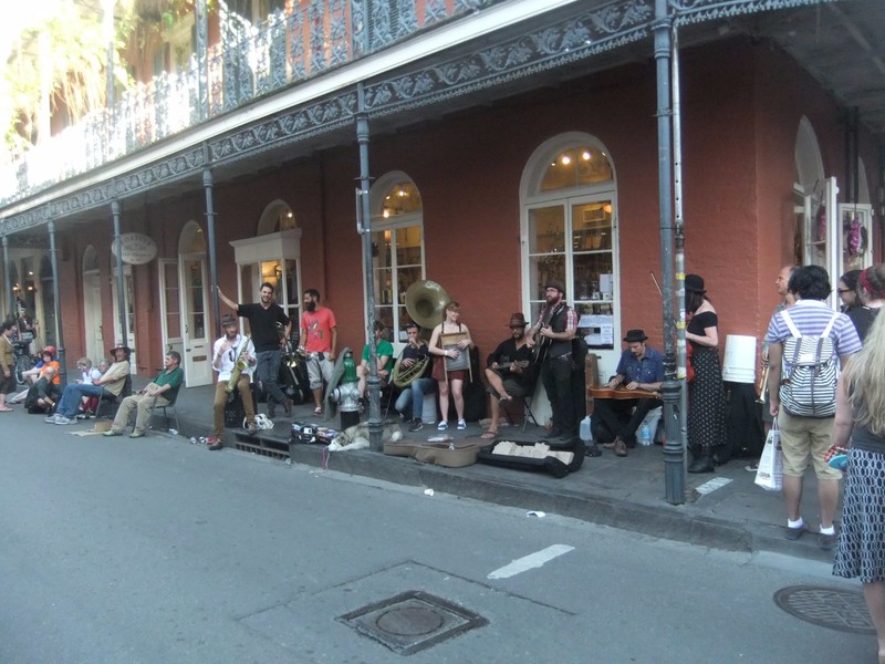 Impromptu street band, New Orleans
