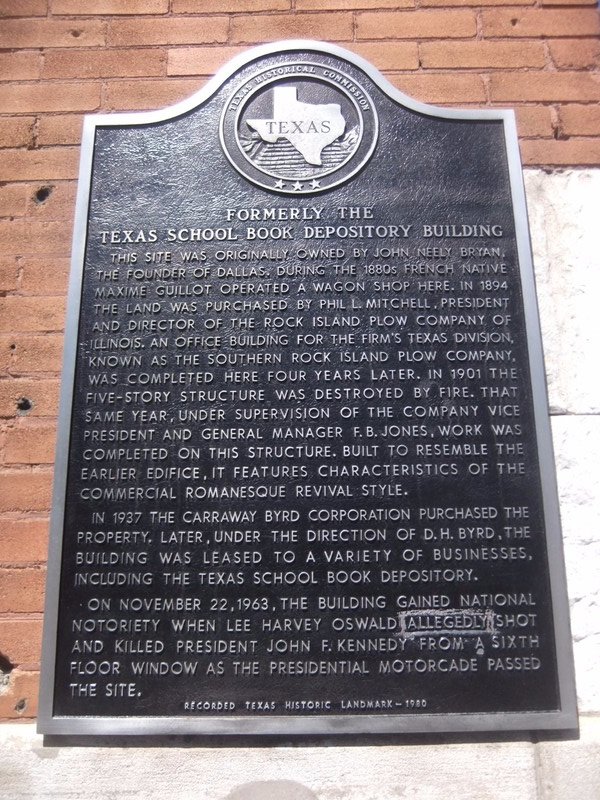 Dallas plaque