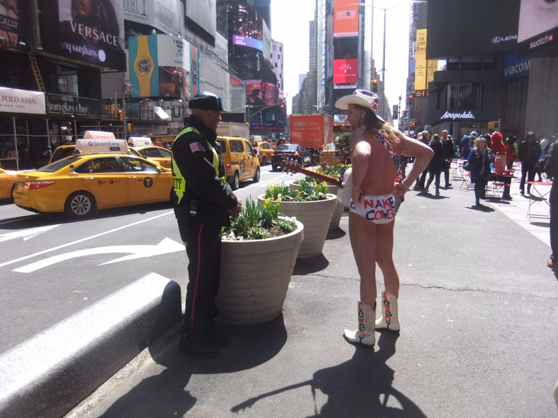 Naked Cowboy, Times Square