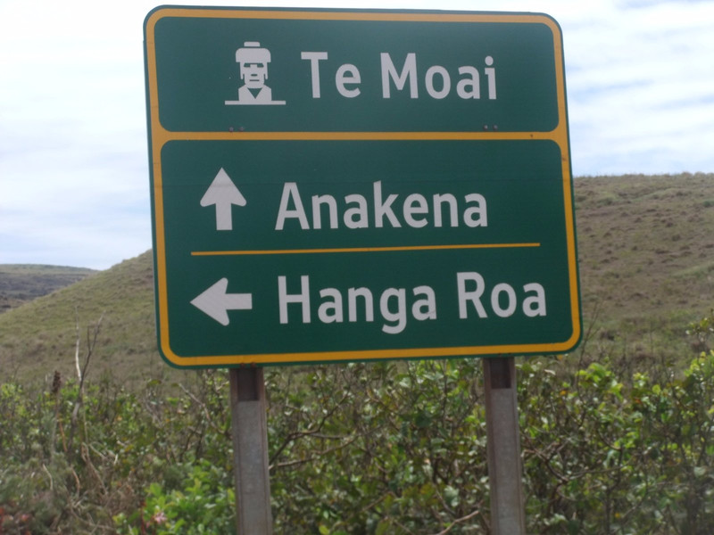 Easter Island sign