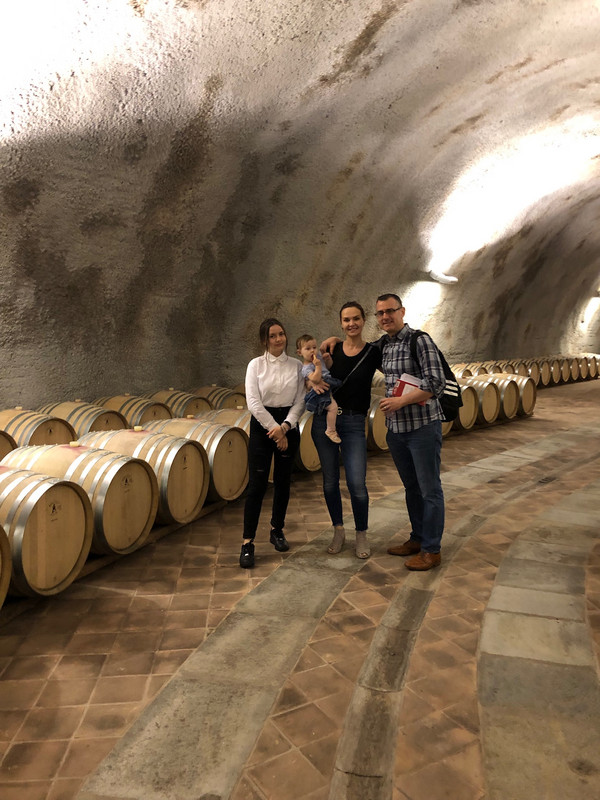 Us at Elio Grass Wine Cave