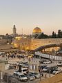 Wailing Wall and the Dome of the Rock
