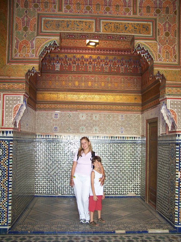 Mommy and Vitor in Marrakesh