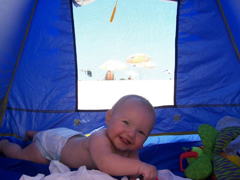 Fun in My Tent on the Beach