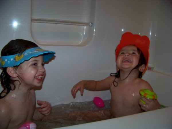 All Smiles in the Bath