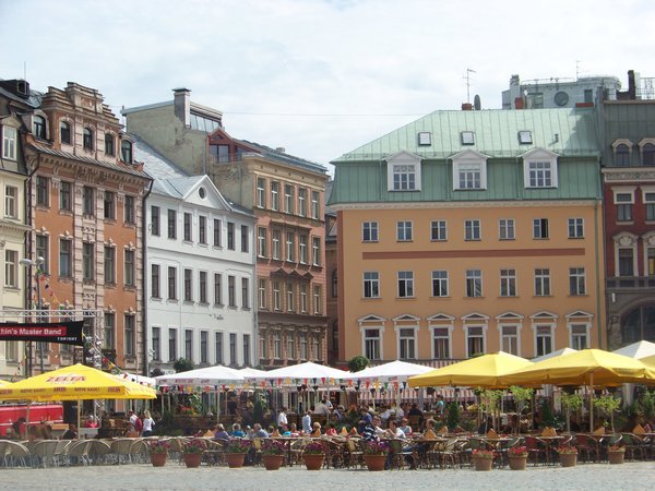 Beautiful Square in Riga's Old town