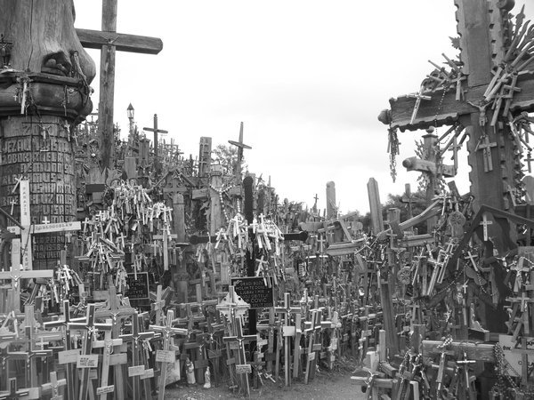 a few crosses
