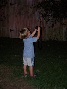 Drew taking a pic of the moon