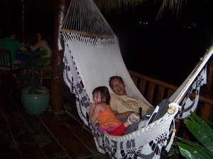 Playing on Hammock with Dennis