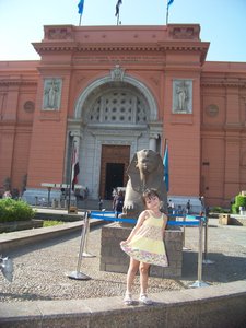 Outside the Egyptian Museum