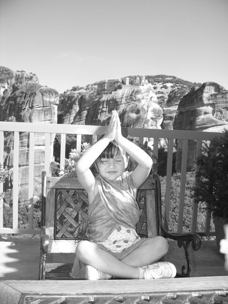 Meditating in Meteora