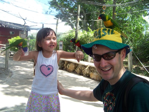 Fun with Daddy and the Birds