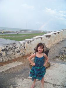 Cartagena Wall and Rainbow
