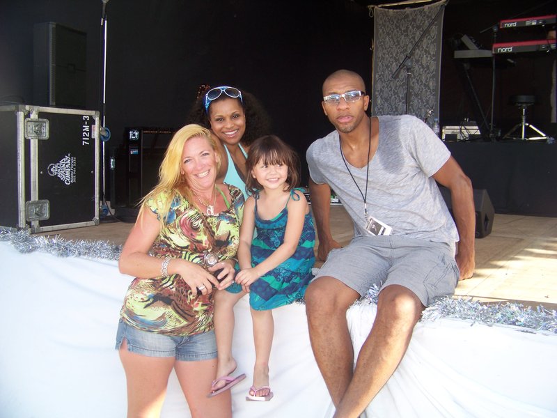Me with Christine and Maiya and David from Macy Gray's Band