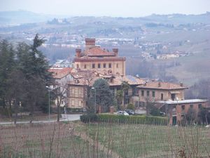 Small Town of Barolo from our Guesthouse Il Ciabot