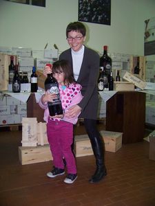Me, Chiara and MY 3Liter bottle of 2005 amarone