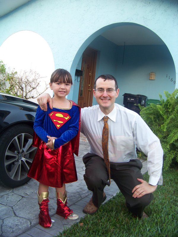 Daddy with his Super Girl
