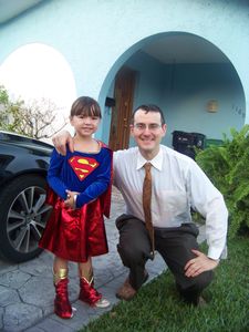 Daddy with his Super Girl