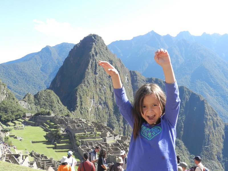 "Supergirl in Machu Picchu"