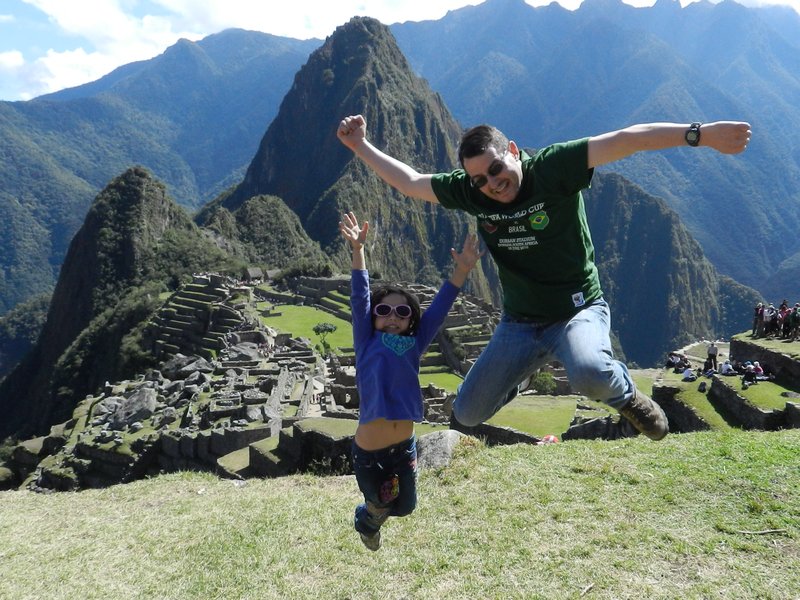 Me and Daddy Jumping for Joy