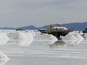 Workers in the Salt Flats