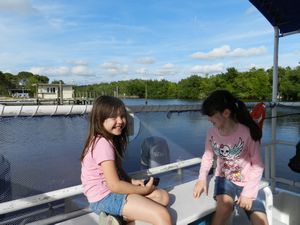 Fun with Luna on Everglades Boat