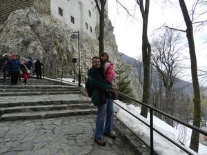 Me and Daddy at Bran Castle