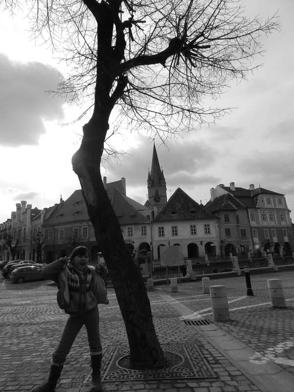 Striking a Pose in Sibiu
