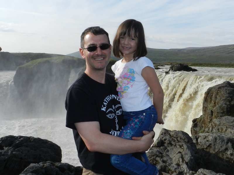 Me and Daddy at Godafoss