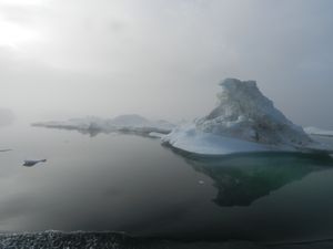 Iceberg in the fog