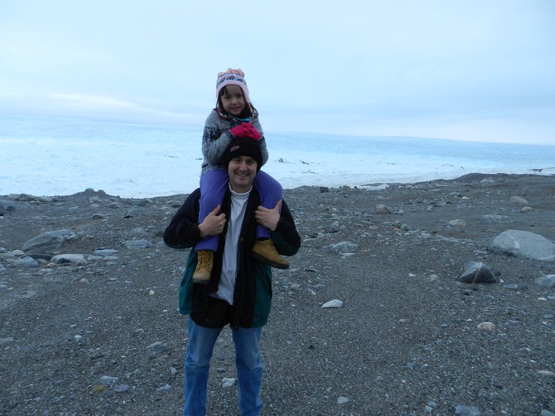 Me and Daddy near glacier