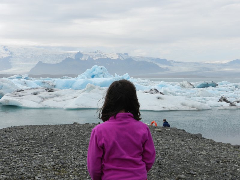 checking out icebergs -  Jökulsárlón 