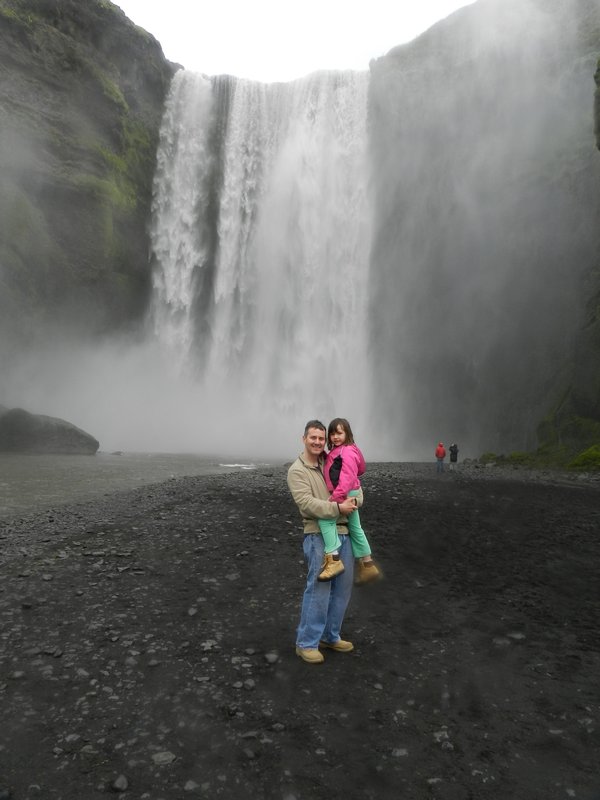 Me and Daddy at Skogafoss