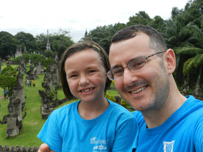 Me and Daddy in Buddha Park