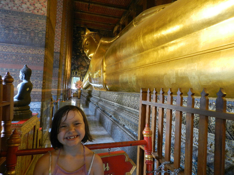 All Smiles with the Reclining Buddha