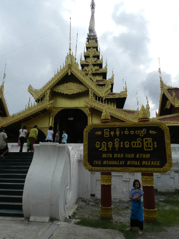 Outside Mandalay Palace