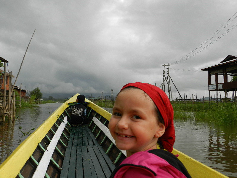 Inle Lake with my new Head Band