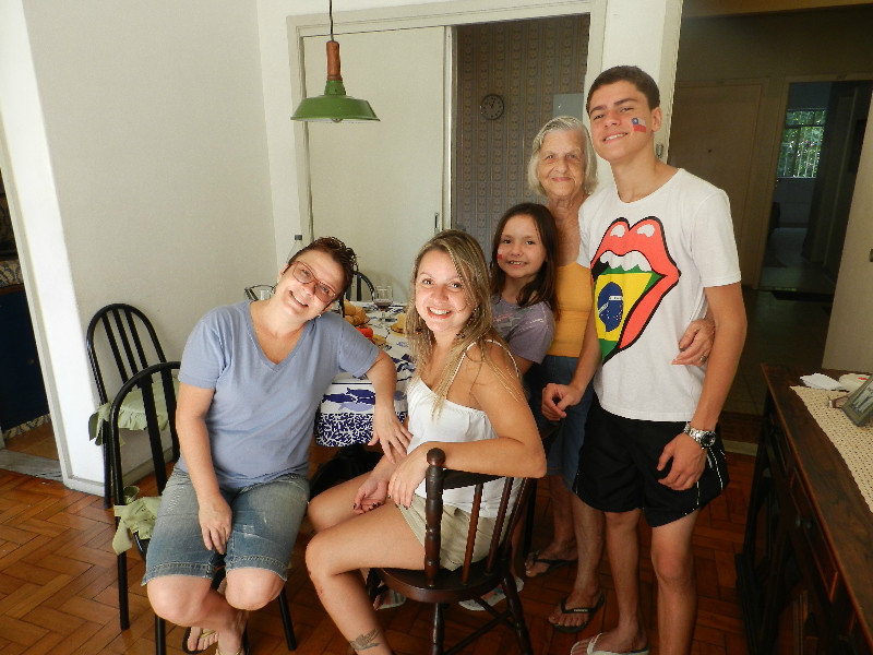 With Great Grandma Dea, Aunt Andrea, Mom and Vitor