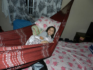 I loved sleeping in the hammock every night